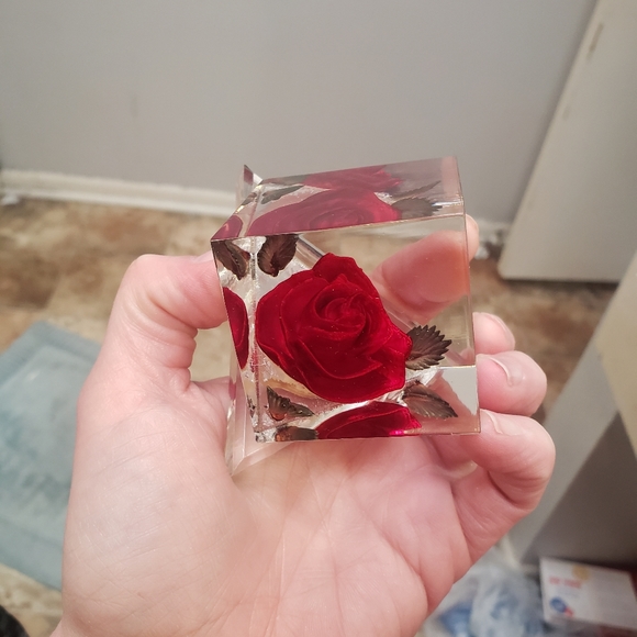 Real Rose Paperweight - Picture 2 of 6